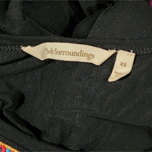 Soft Surroundings boho long sleeve stretch knit embroidered maxi dress size‎ XS - Picture 8 of 9